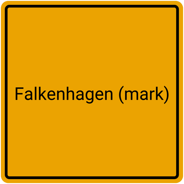 Meldebestätigung Falkenhagen (Mark)